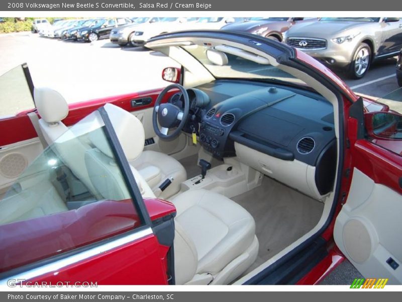 Salsa Red / Cream Beige 2008 Volkswagen New Beetle S Convertible