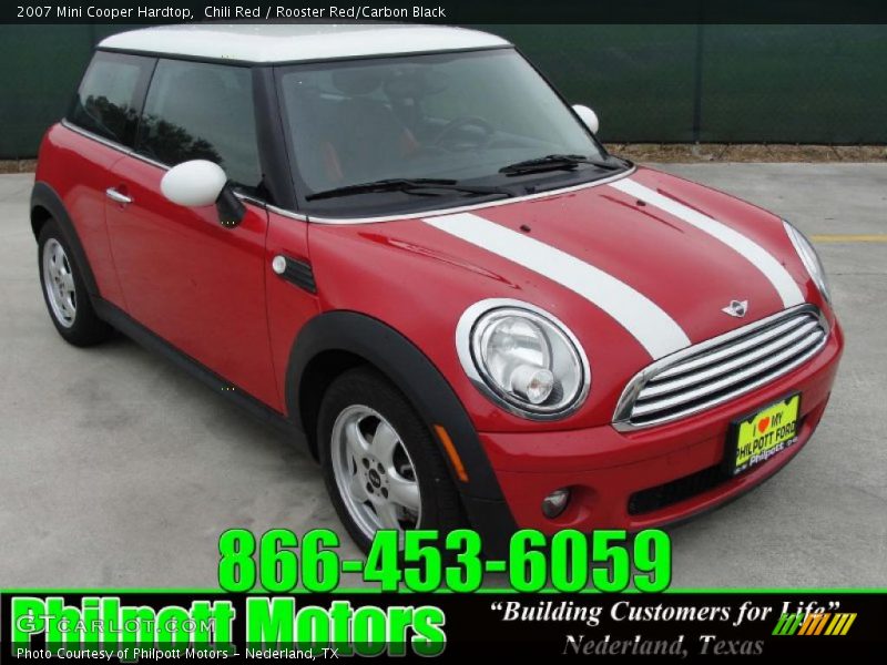 Chili Red / Rooster Red/Carbon Black 2007 Mini Cooper Hardtop