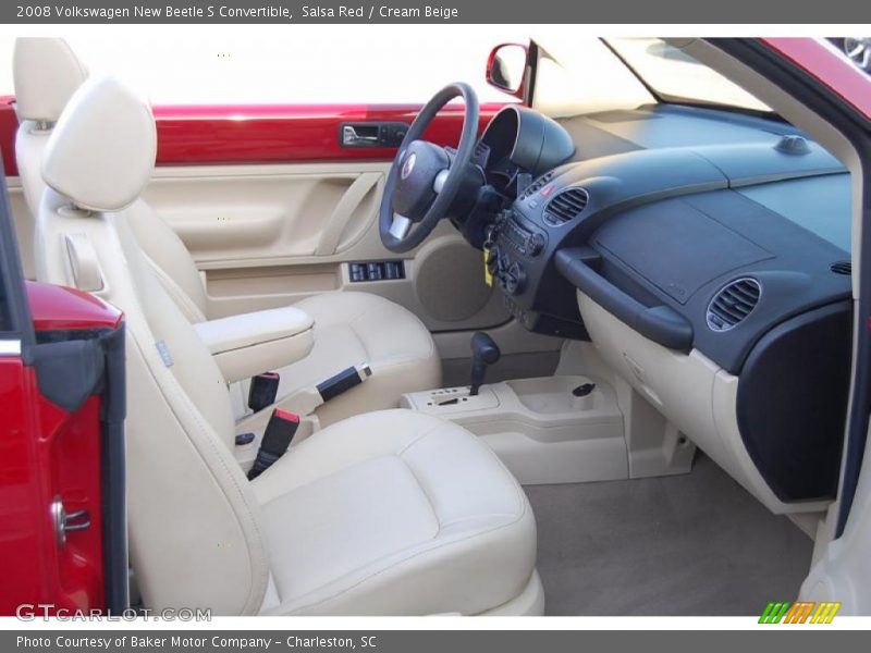 Salsa Red / Cream Beige 2008 Volkswagen New Beetle S Convertible