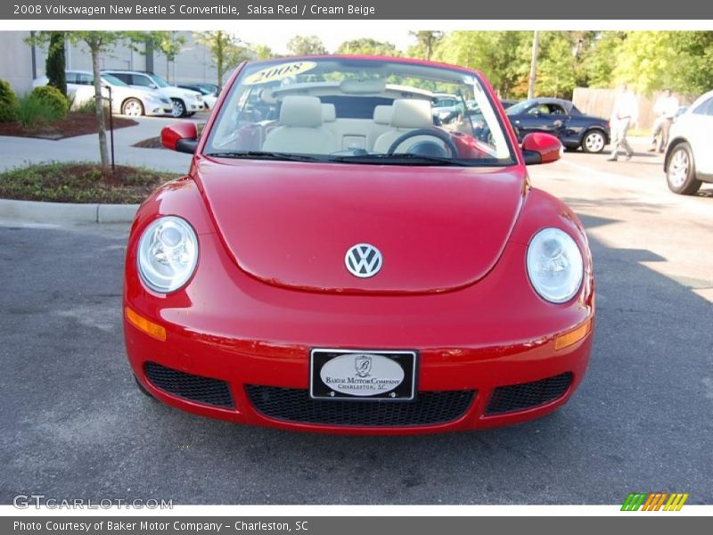 Salsa Red / Cream Beige 2008 Volkswagen New Beetle S Convertible