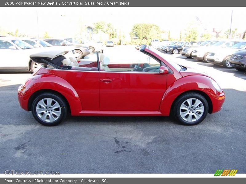 Salsa Red / Cream Beige 2008 Volkswagen New Beetle S Convertible