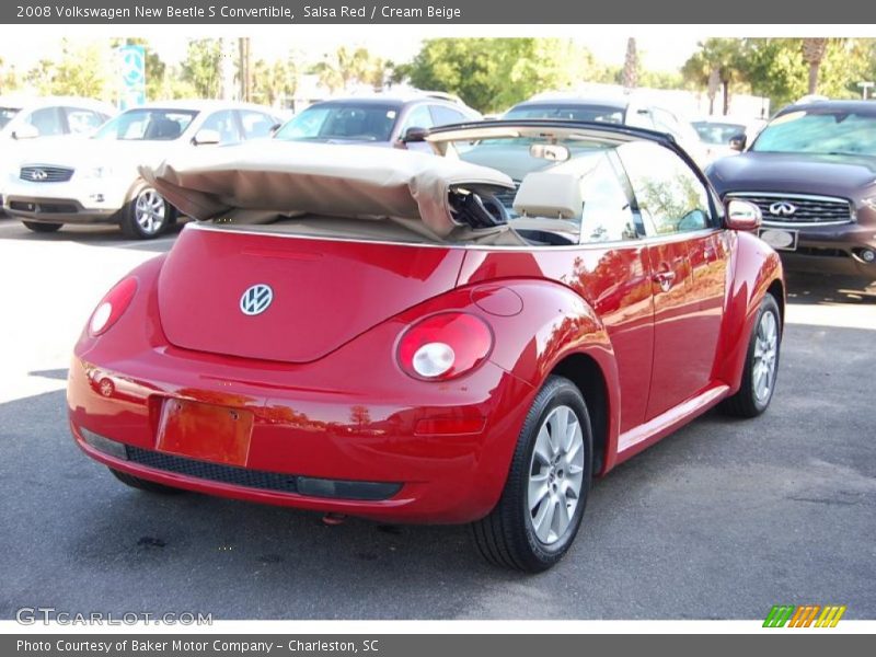 Salsa Red / Cream Beige 2008 Volkswagen New Beetle S Convertible