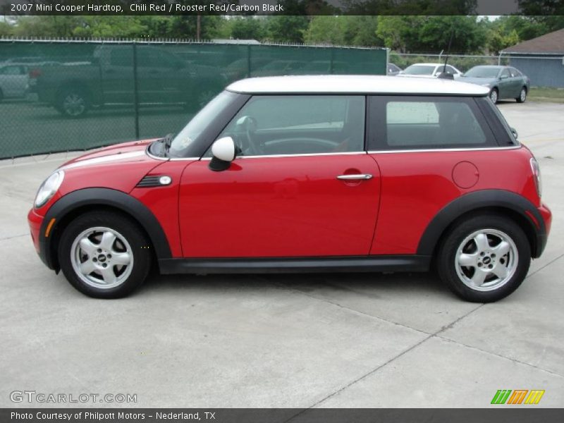 Chili Red / Rooster Red/Carbon Black 2007 Mini Cooper Hardtop