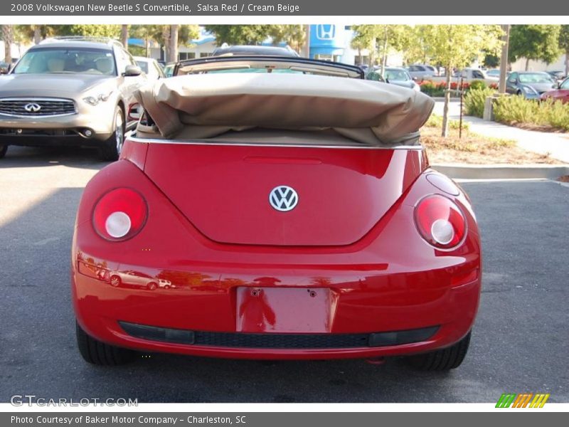 Salsa Red / Cream Beige 2008 Volkswagen New Beetle S Convertible