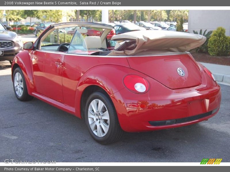 Salsa Red / Cream Beige 2008 Volkswagen New Beetle S Convertible