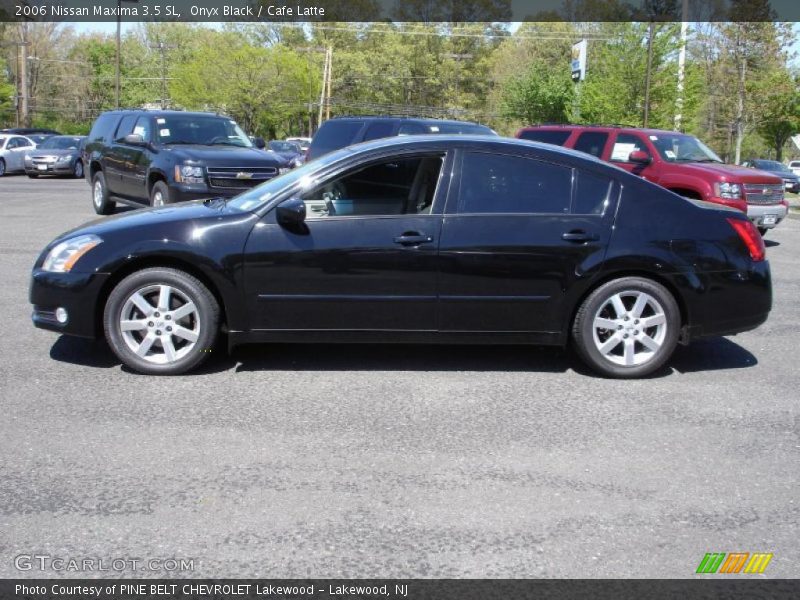 Onyx Black / Cafe Latte 2006 Nissan Maxima 3.5 SL