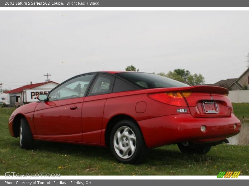 Bright Red / Black 2002 Saturn S Series SC2 Coupe
