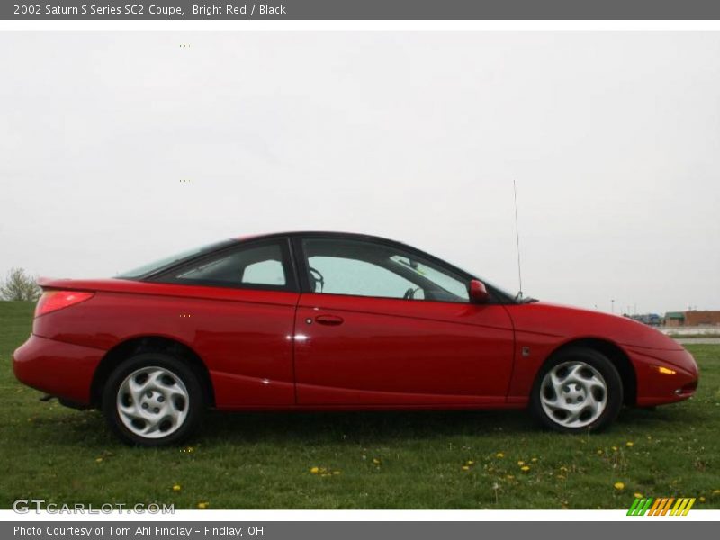 Bright Red / Black 2002 Saturn S Series SC2 Coupe