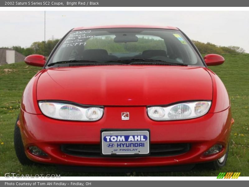 Bright Red / Black 2002 Saturn S Series SC2 Coupe