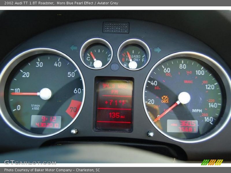 Moro Blue Pearl Effect / Aviator Grey 2002 Audi TT 1.8T Roadster