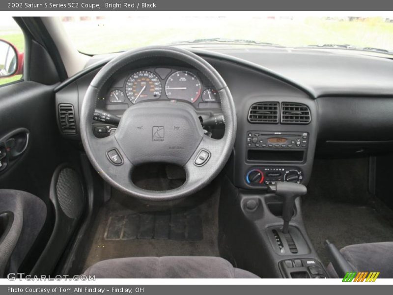 Bright Red / Black 2002 Saturn S Series SC2 Coupe
