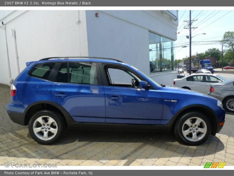 Montego Blue Metallic / Black 2007 BMW X3 3.0si