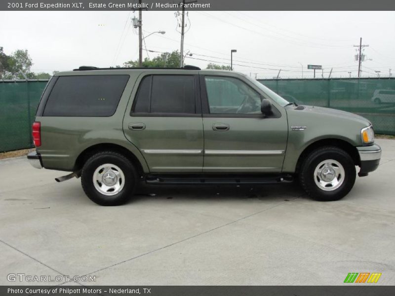 Estate Green Metallic / Medium Parchment 2001 Ford Expedition XLT