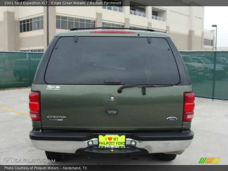 Estate Green Metallic / Medium Parchment 2001 Ford Expedition XLT