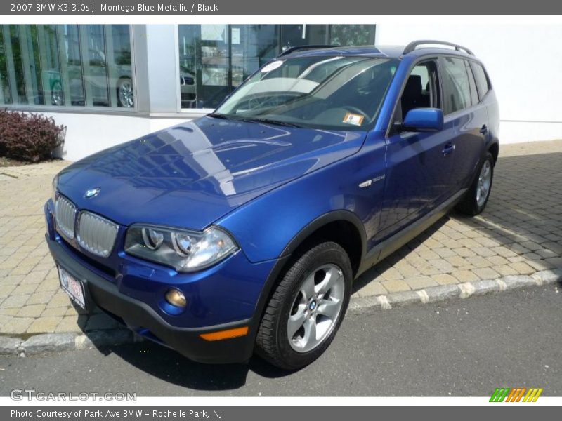 Montego Blue Metallic / Black 2007 BMW X3 3.0si