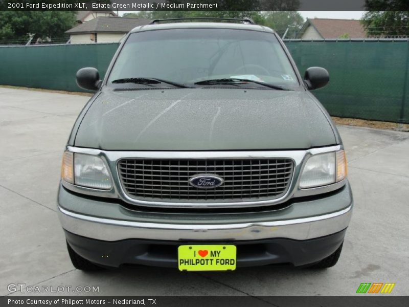 Estate Green Metallic / Medium Parchment 2001 Ford Expedition XLT