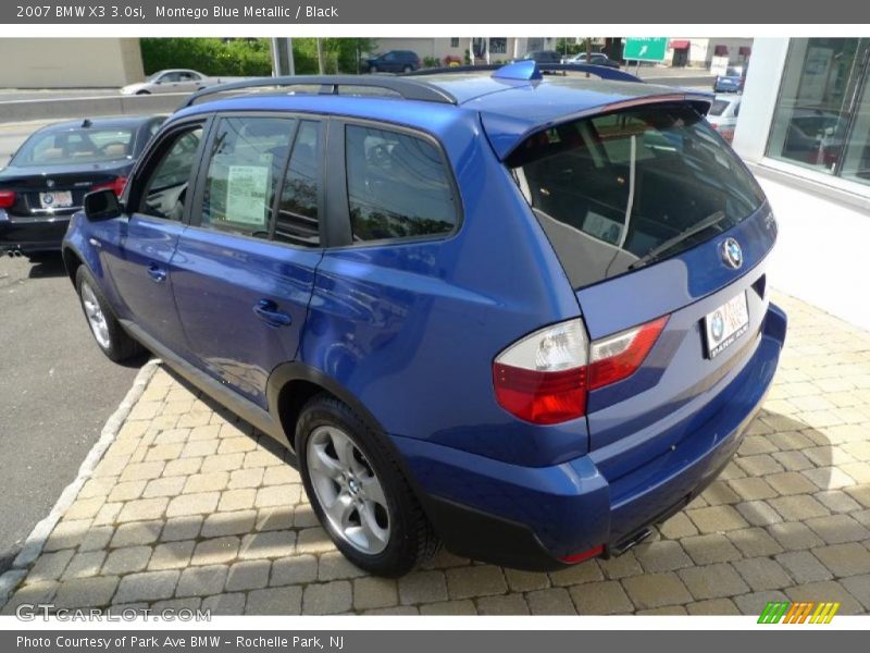 Montego Blue Metallic / Black 2007 BMW X3 3.0si
