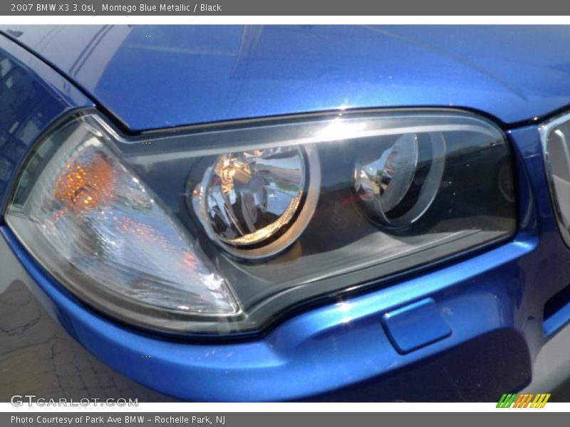Montego Blue Metallic / Black 2007 BMW X3 3.0si
