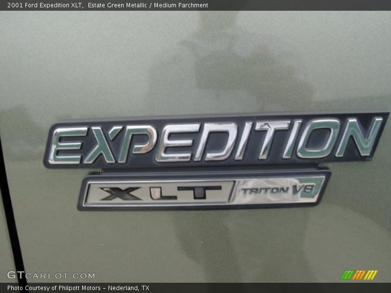 Estate Green Metallic / Medium Parchment 2001 Ford Expedition XLT