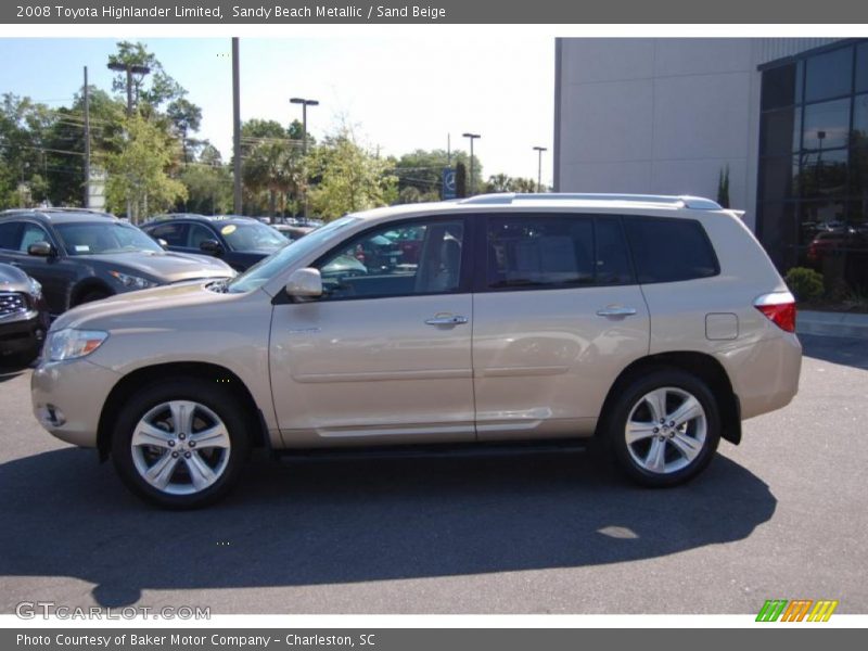 Sandy Beach Metallic / Sand Beige 2008 Toyota Highlander Limited