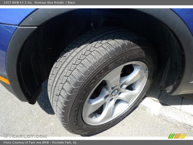 Montego Blue Metallic / Black 2007 BMW X3 3.0si