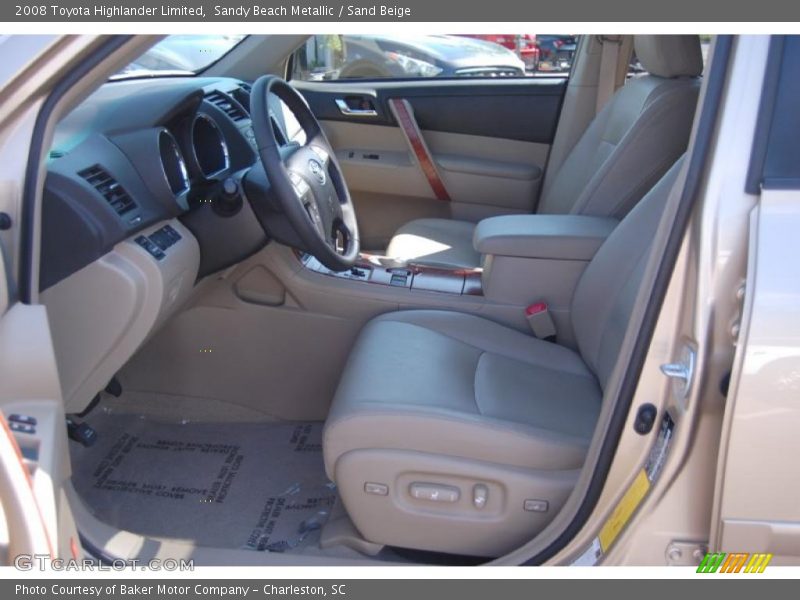 Sandy Beach Metallic / Sand Beige 2008 Toyota Highlander Limited