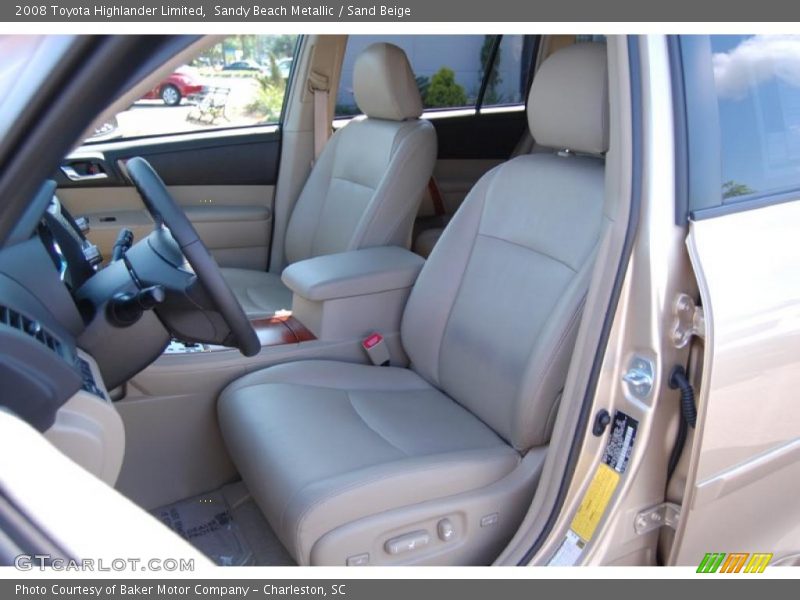 Sandy Beach Metallic / Sand Beige 2008 Toyota Highlander Limited