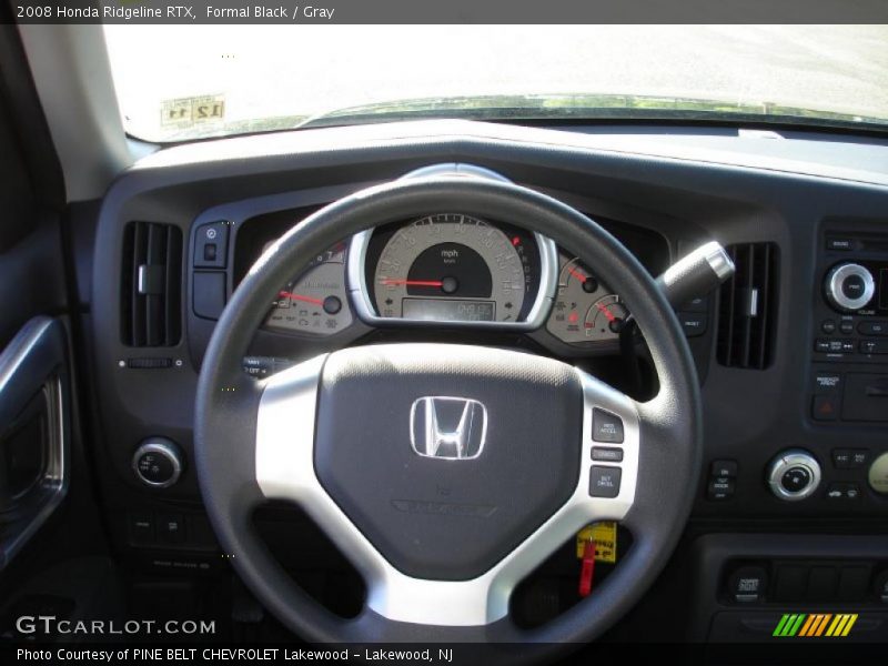 Formal Black / Gray 2008 Honda Ridgeline RTX