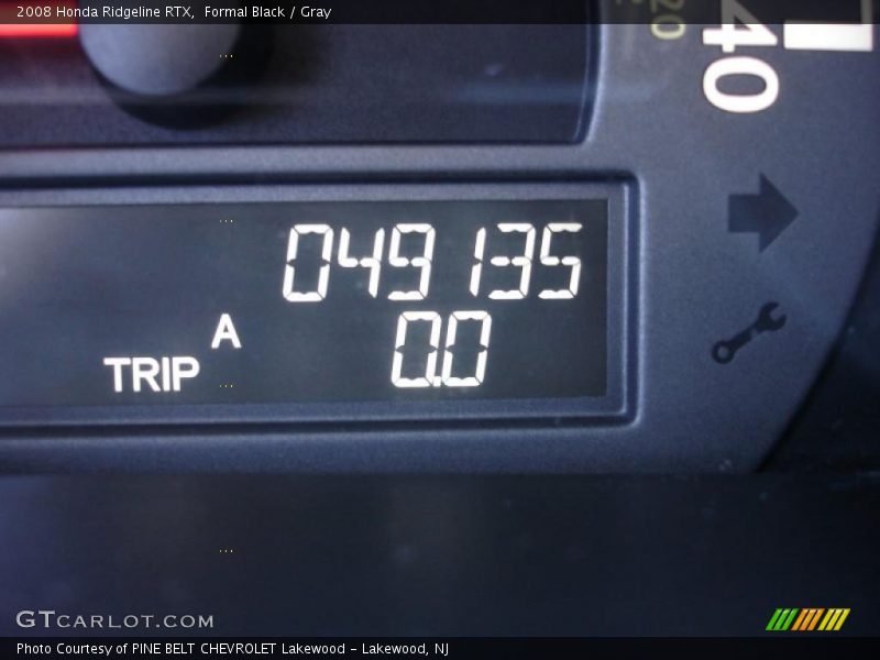 Formal Black / Gray 2008 Honda Ridgeline RTX