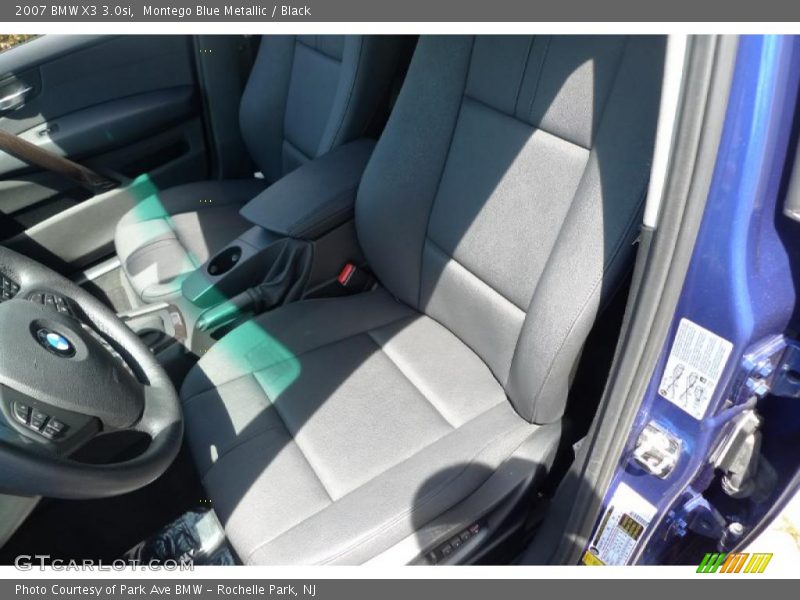 Montego Blue Metallic / Black 2007 BMW X3 3.0si