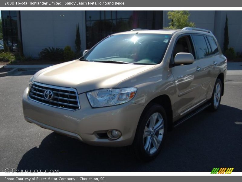 Sandy Beach Metallic / Sand Beige 2008 Toyota Highlander Limited
