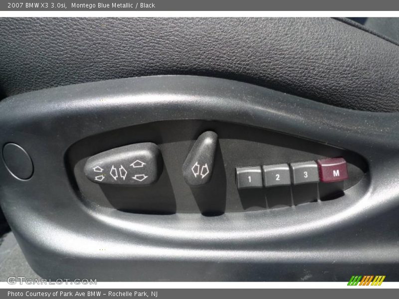 Montego Blue Metallic / Black 2007 BMW X3 3.0si