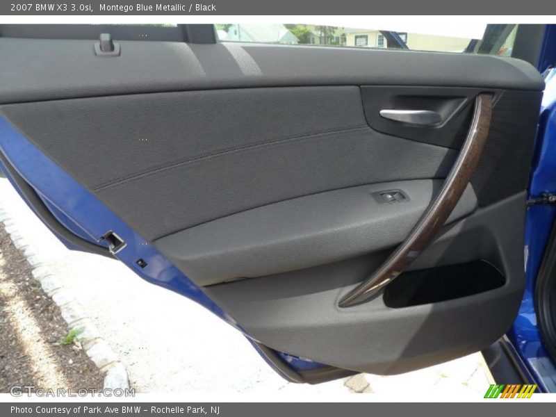 Montego Blue Metallic / Black 2007 BMW X3 3.0si