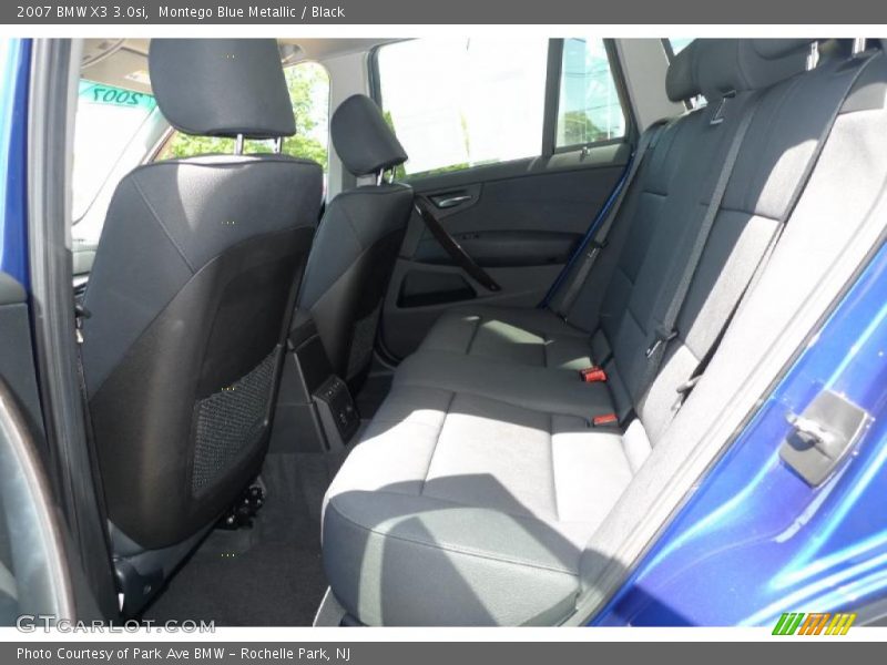 Montego Blue Metallic / Black 2007 BMW X3 3.0si