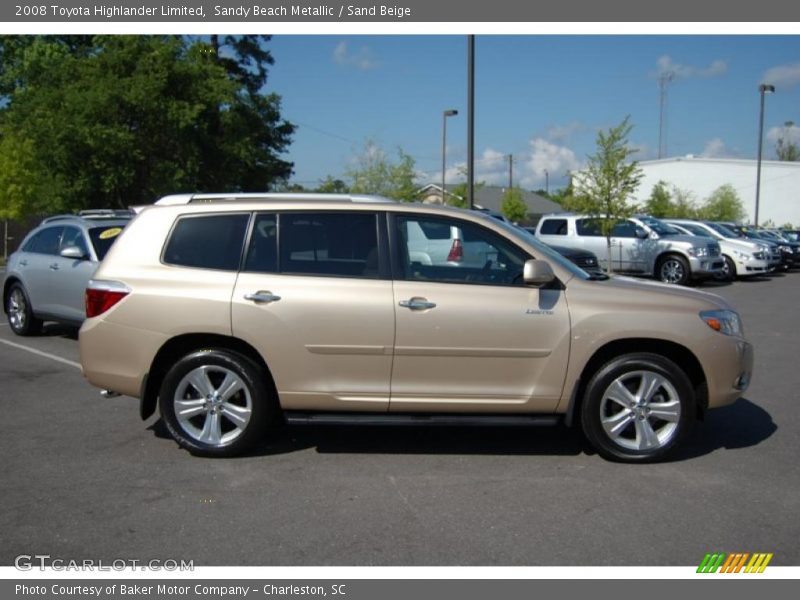 Sandy Beach Metallic / Sand Beige 2008 Toyota Highlander Limited