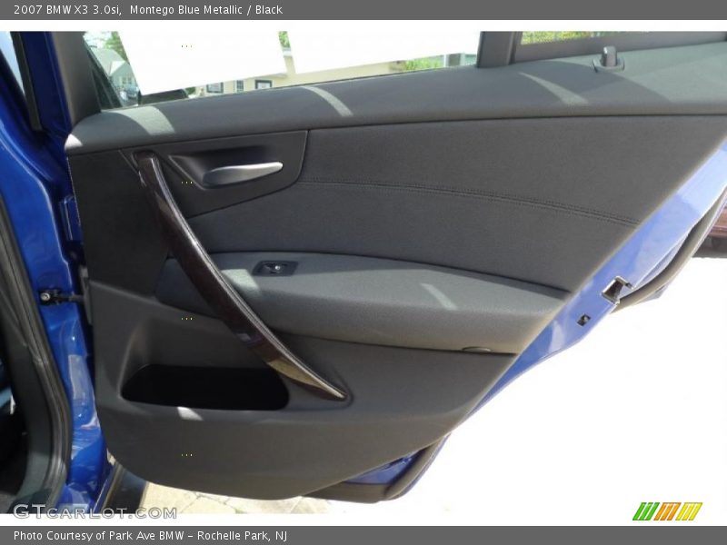 Montego Blue Metallic / Black 2007 BMW X3 3.0si