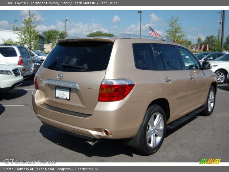 Sandy Beach Metallic / Sand Beige 2008 Toyota Highlander Limited