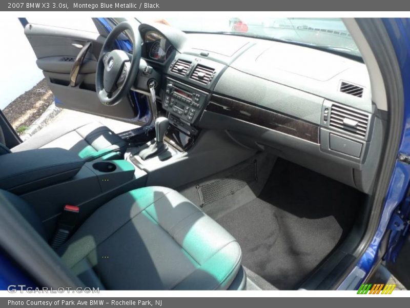 Montego Blue Metallic / Black 2007 BMW X3 3.0si