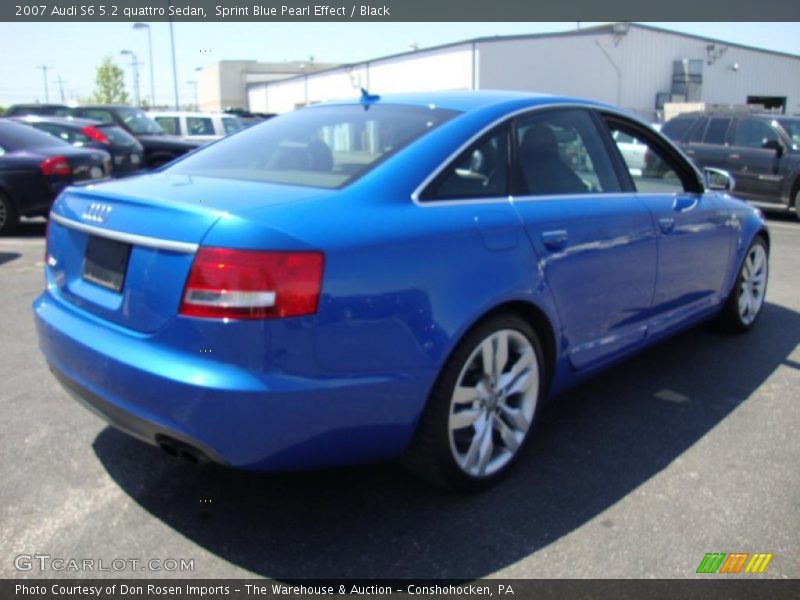 Sprint Blue Pearl Effect / Black 2007 Audi S6 5.2 quattro Sedan