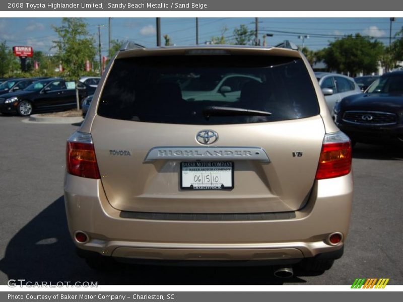 Sandy Beach Metallic / Sand Beige 2008 Toyota Highlander Limited