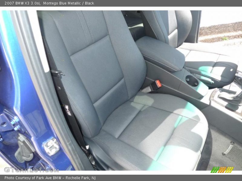 Montego Blue Metallic / Black 2007 BMW X3 3.0si