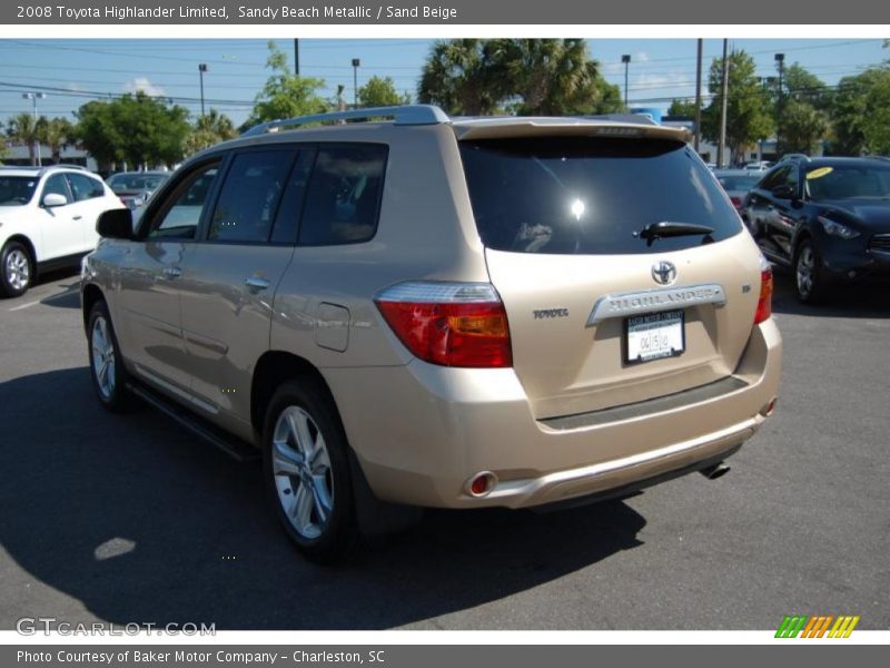 Sandy Beach Metallic / Sand Beige 2008 Toyota Highlander Limited