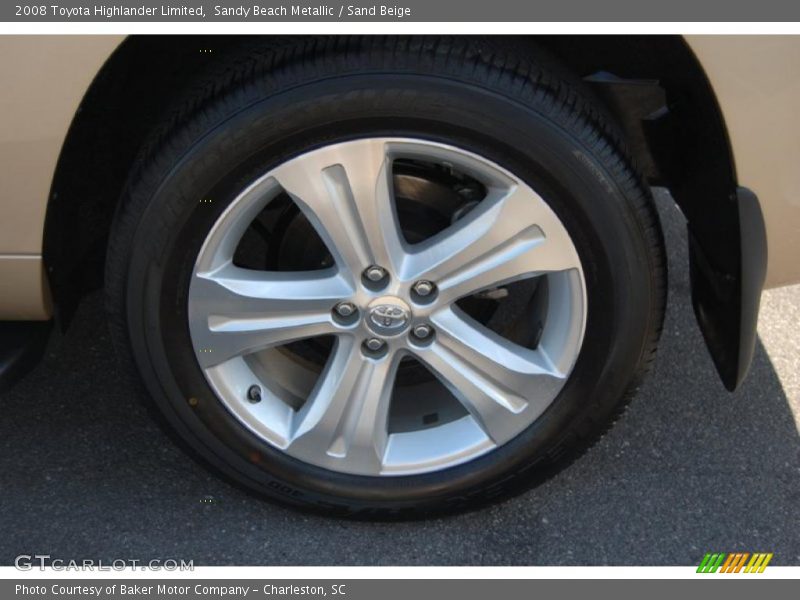 Sandy Beach Metallic / Sand Beige 2008 Toyota Highlander Limited