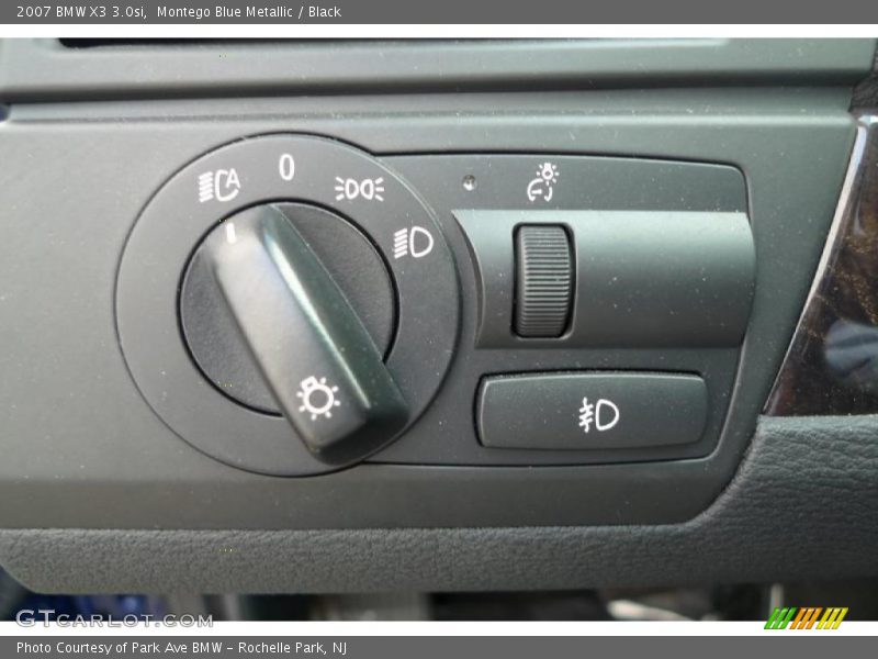 Montego Blue Metallic / Black 2007 BMW X3 3.0si