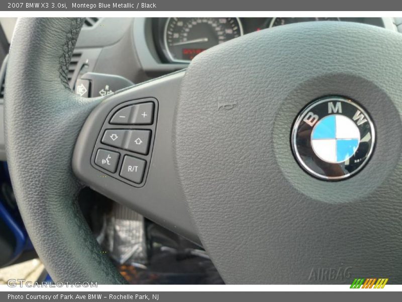 Montego Blue Metallic / Black 2007 BMW X3 3.0si
