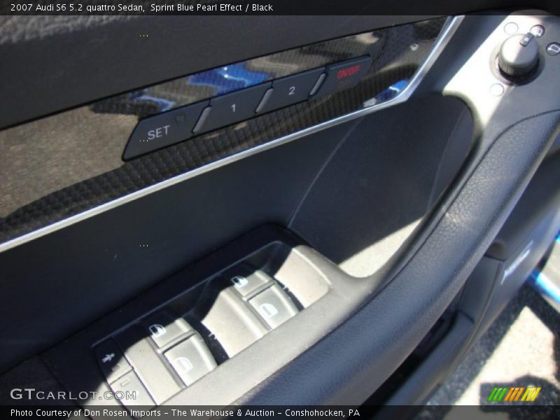 Sprint Blue Pearl Effect / Black 2007 Audi S6 5.2 quattro Sedan