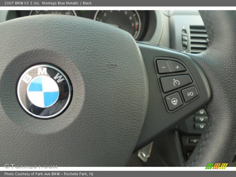 Montego Blue Metallic / Black 2007 BMW X3 3.0si