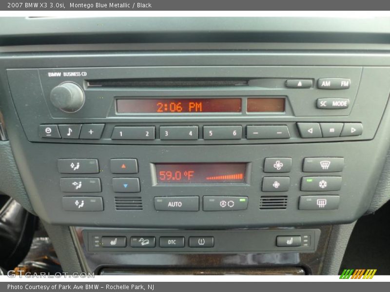 Montego Blue Metallic / Black 2007 BMW X3 3.0si