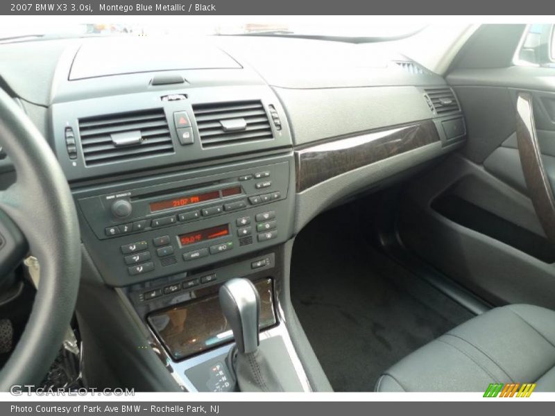 Montego Blue Metallic / Black 2007 BMW X3 3.0si