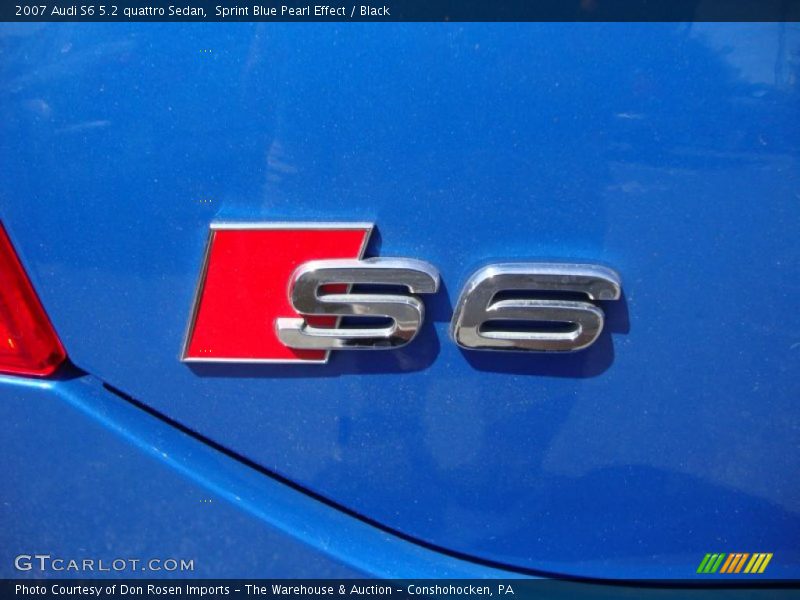 Sprint Blue Pearl Effect / Black 2007 Audi S6 5.2 quattro Sedan